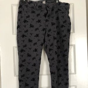 Velvet embossed jegging